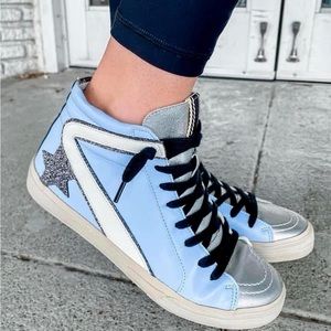 Shu Shop Roxanne Light Blue High Top